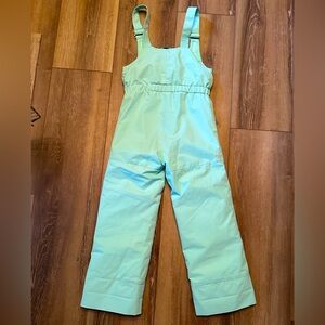 Obermeyer pastel teal grow with me ski bibs 6